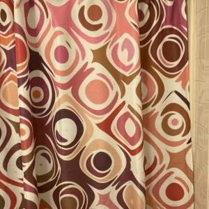 Like New Shower Curtain with Hooks and Liner